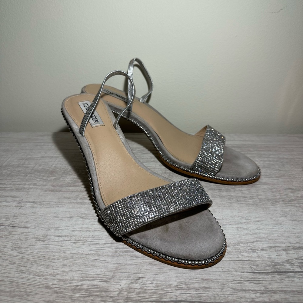 Steve Madden Benefit Crystal Heeled Sandal